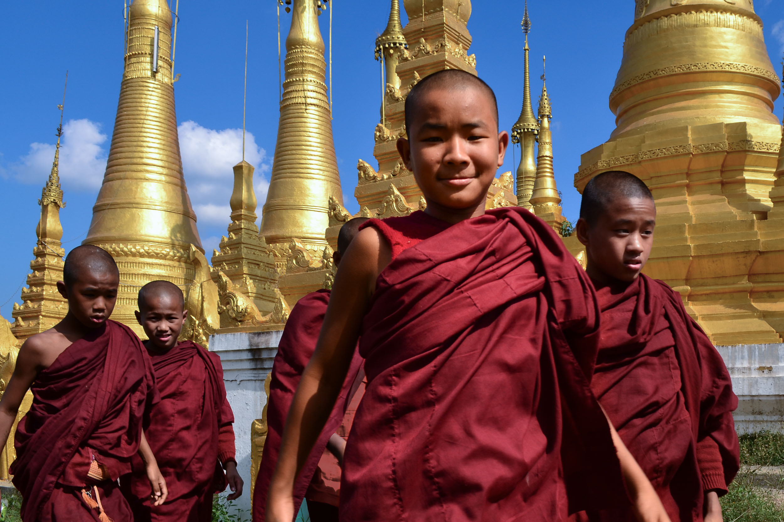 Young monks Myanmar