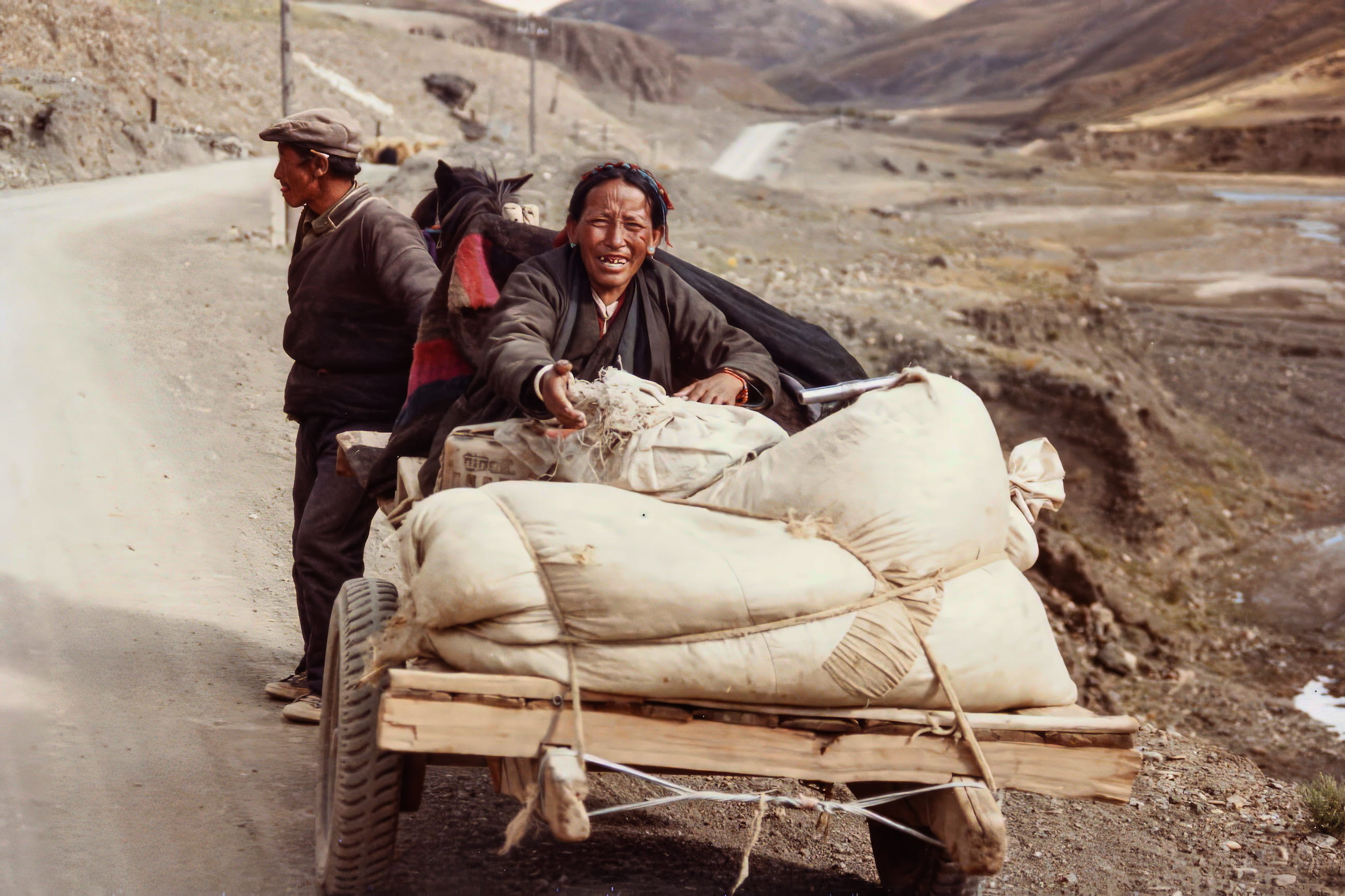Travelers cart Tibet
